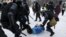 Задержания и избиения участников акции в поддержку Алексея Навального в 2021 году. Архивное фото