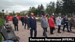 Шествие 9 мая 2020 года в центре Иркутска