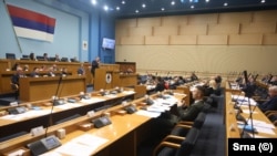 Sjednica Narodne skupštine RS na kojoj je usvojen i zakoni o "stranim agentima", Banja Luka, BiH, 27. februara 2025.