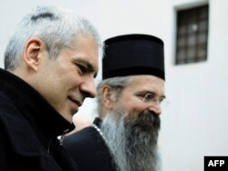 Episkop Teodosije i predsednik Srbije Boris Tadić, 2010.