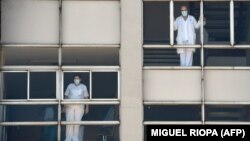 Zdravstveni radnici u Coruni, sjeverozapad Španije 