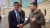 Britanki premijer Rishi Sunak i ukrajinski predsjednik Volodimir Zelenski u Kijevu, 19. novembra. 