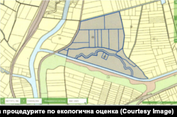 Общата площ на имотите, за които се иска промяна в предназначението, е 547 дка, които включват общински и частни земи