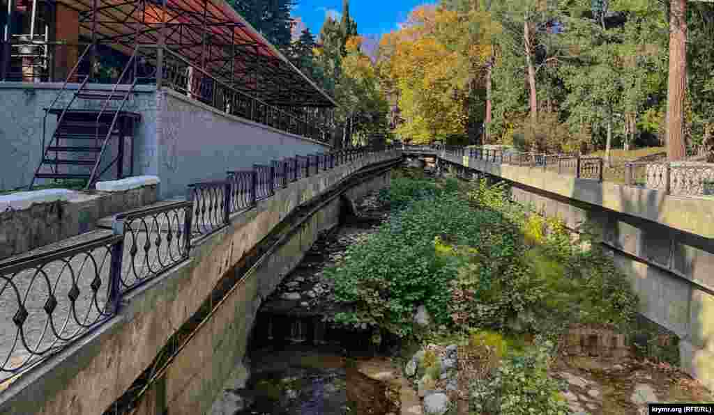 Авунда пересекает территорию санатория «Гурзуфский»