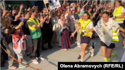 Studenti stižu u Brisel, 12. maj 2025.