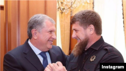 Глава "Роснефти" Игорь Сечин и Рамзан Кадыров
