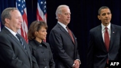 США -- Барак Обама представляє свою нову економічну команду, Чікаго, 24 листопада 2008 р. 