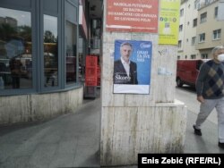 Miroslav Škoro na predizbornom plakatu, Zagreb 14 maja 2021.