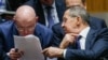Vasily Nebenzya stalni predstavnik Rusije u UN i ministar vanjskih poslova Rusije  Sergei Lavrov uoči sjednice Vijeća sigurnosti UN u januaru 2018.