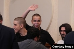 ფოტოზე ჩანან: ირაკლი მიმინოშვილი, გიორგი გორგაძე, თორნიკე გოშაძე