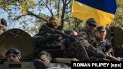 Українські воїни під Слов'янськом. Донбас, 15 вересня 2014 року