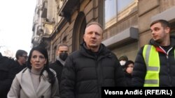 Dragan Đilas na godišnjici ubistva političara sa Kosova Olivera Ivanovića, u Beogradu, 16. januara 2022. godine 