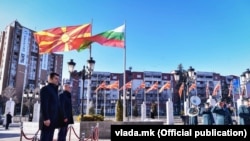 Premijeri Severne Makedonije i Bugarske, Dimitar Kovačevski i Kiril Pekov, Skoplju, 18. januar 2022.