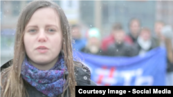 Кадр з відеозвернення російських студентів