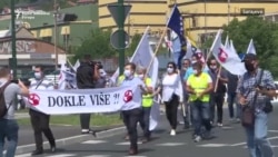 Protest radnika u Sarajevu: 'Dokle više?'