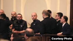 ჯგუფური ძალადობის საქმეზე დაკავებული 11 დემონსტრანტის სასამართლო პროცესი, 5 მარტი, 2025 წელი.