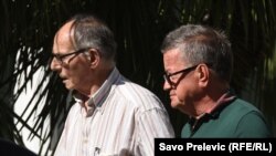 Mihailo Banjević (desno) i njegov advokat Tomislav Dedić, Podgorica