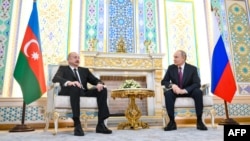 Путин и Алиев, 9 октября 2025 года