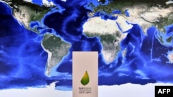 Плакат конференции ООН предупреждает о страданиях планеты Земля