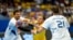 Sweden -- File photo -- Sweden's Jesper Konradsson battles with Bosnia's Nikola Prce during men's World Championship handball qualification match between Sweden and Bosnia and Herzegovina, in Vaxjo, Sweden June 12, 2016.