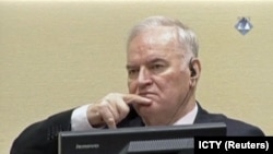 Ratko Mladić tokom izricanja prvostepene presude 2017. godine u Hagu