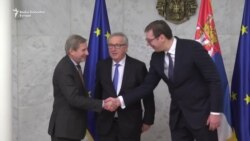 Junker, Han i Vučić u Beogradu Junker, Han i Vučić u Beogradu