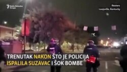 Louisville: Suzavac, šok bombe i pucnjava Louisville: Suzavac, šok bombe i pucnjava