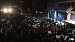 'Pustite nas uživo': Protest studenata ispred javnog servisa Srbije