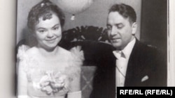 Галина Зенец и Владимир Петров на балу в Латвийском университете