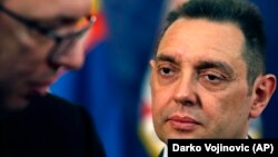 Aleksandar Vulin (desno) i Aleksandar Vučić u Vladi Srbije, arhiv