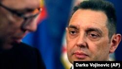 Aleksandar Vulin (desno) i Aleksandar Vučić (levo), Beograd (april 2018.)