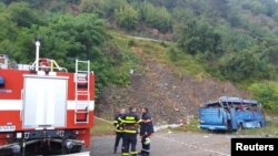 Місце ДТП з автобусом, Своге, Болгарія, 25 серпня 2018 року