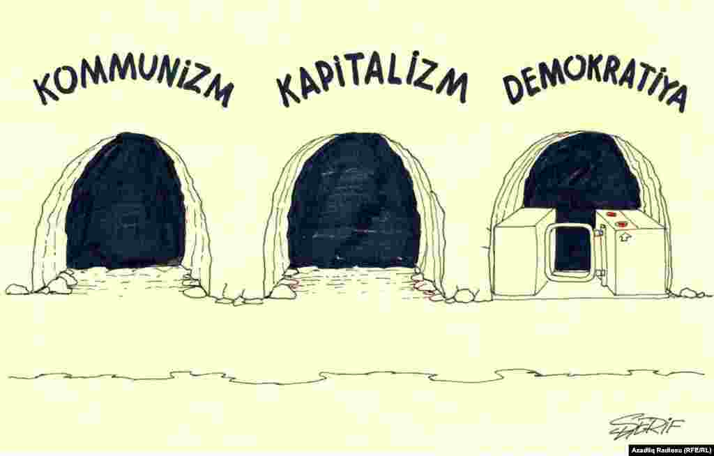 «Турникет», азербайджанський карикатурист Рашид Шеріф
