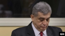 Sreten Lukić tokom suđenja u Haškom tribunalu 2014.