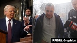 აშშ-ის პრეზიდენტი დონალდ ტრამპი და ულტრამემარჯვენე რუმინელი პოლიტიკოსი კალინ ჯორჯესკუ