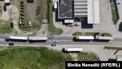 Blokade zbog protesta prijevoznika u blizini Doboja, 2. septembar 2025. 