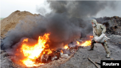 Uništavanje peradi zaražene ptičijim gripom, Krim, Ukrajina