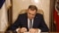 Milorad Dodik, predsjednik Republike Srpske, potpisuje ukaze za četiri neustavna zakona, Banjaluka, 5. mart 2025. godine 