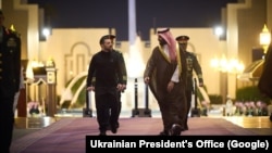 Ukrajinski predsjednik Volodimir Zelenski sastao se s saudijskim prijestolonasljednikom Muhamedom bin Salmanom tokom svoje posjete Džedi u ponedjeljak, 10. marta 2025.