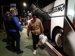 Migranti po dolasku u Ušivak