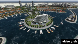 ბათუმის ხელოვნური კუნძულის პროექტის ილუსტრაცია