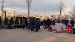 Білорусь: мігранти у центрі Мінська (відео) Білорусь: мігранти у центрі Мінська (відео)