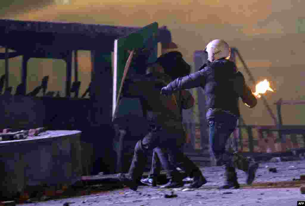 Kijev, 20. januar 2014. Foto: AFP / Sergei Supinsky 