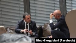 ირაკლი ღარიბაშვილი, შარლ მიშელი. 