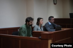 ალექსანდრე ქეშელაშვილი და მისი ადვოკატები: მარიამ პატარიძე და ჯანო ჭკადუა