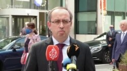 Hoti, Vučić i Lajčak o pregovorima u Briselu Hoti, Vučić i Lajčak o pregovorima u Briselu