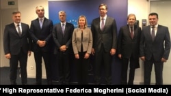 Visoka predstavnica EU Federica Mogherini sa zapadnobalkanskim liderima u Briselu, 10. decembra. 2018.