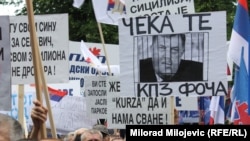 Sa protesta opozicije u RS-u, Banjaluka.