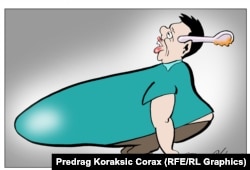 Karikatura Predraga Koraksića