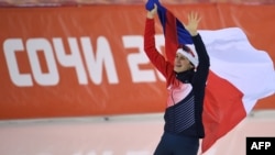 Мартина Сабликова на играх в Сочи, 2014 год